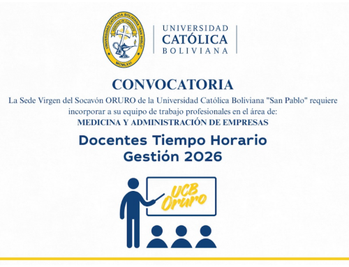 Convocatoria de Docentes Tiempo Horario – Administración de Empresas, Medicina y Cursos Preuniversitarios de Medicina 2026. Vence 01.12.2025