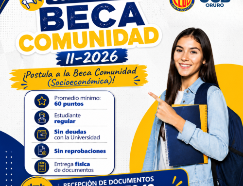 CONVOCATORIA BECA COMUNIDAD 2-2026 – SEDE ORURO VENCE 10.08.2026