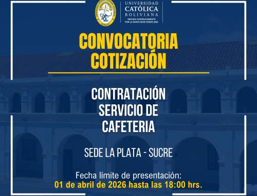 📌Contratación del Servicio de Cafetería.