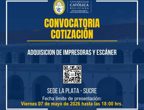 📌ADQUISICIÓN DE IMPRESORAS Y ESCÁNER, PARA LA SEDE ACADÉMICA LA PLATA  UCB-SUCRE.