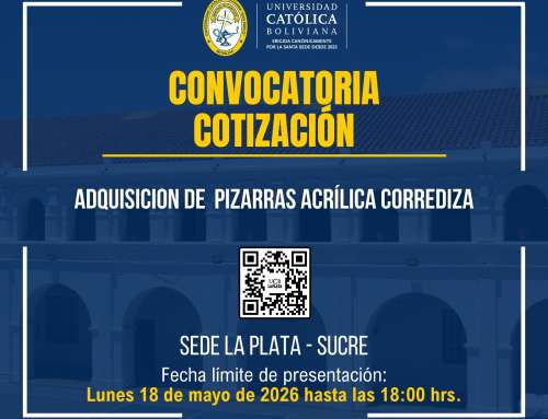 📌ADQUISICIÓN DE PIZARRAS ACRÍLICA CORREDIZA, DE LA SEDE ACADÉMICA UCB  LA PLATA – SUCRE.
