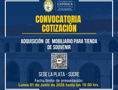 📌“ADQUISICIÓN DE MOBILIARIO PARA TIENDA DE SOUVENIR, PARA LA SEDE ACADÉMICA  LA PLATA UCB-SUCRE”