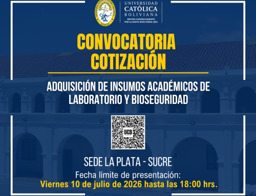 ADQUISICIÓN DE INSUMOS ACADÉMICOS DE LABORATORIO Y BIOSEGURIDAD, PARA LA CARRERA DE MEDICINA DE LA UNIVERSIDAD CATÓLICA BOLIVIANA «SAN PABLO» – SEDE LA PLATA.