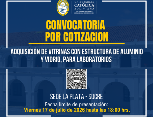 ADQUISICIÓN DE VITRINAS CON ESTRUCTURA DE ALUMINIO Y VIDRIO, PARA LABORATORIOS DE LA CARRERA DE MEDICINA DE LA UCB SEDE ACADÉMICA LA PLATA.