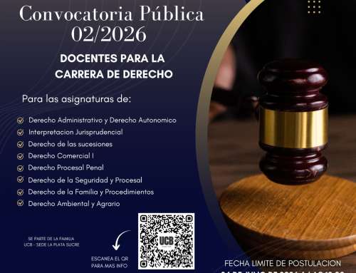 CONVOCATORIA PÚBLICA N°02/2026 DOCENCIA CARRERA DE DERECHO GESTIÓN 2/2026