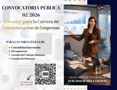 CONVOCATORIA PÚBLICA N°02/2026 DOCENCIA CARRERA DE ADMINISTRACIÓN DE EMPRESAS GESTIÓN 2/2026